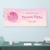 Pink Custom Cherry Blossom Festival Rising Sun Spandoek (Beurs)