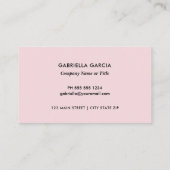 Pink Custom Social Media QR Code Logo Visitekaartje (Achterkant)