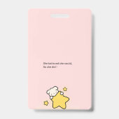 Pink Cute Badge (Arrière)