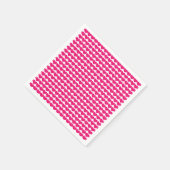 Pink Cute Hearts Pattern Servet (Hoek)