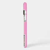 Pink Cute Modern 3 Photo Layout Custom iPhone Hoesje (Linkerkant)