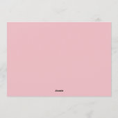 Pink cute winter birthday kaart (Achterkant)