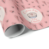 Pink Cutie Pie Baby Girl Cadeaupapier (Rol Hoek)