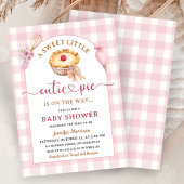 Pink Cutie Pie Baby shower Kaart