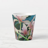 Pink Cymbidium Orchids Floral Latte Mok (Voorkant)