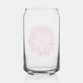 Pink Dahlia Bloom Floral Blikvorm Glas (Achterkant)