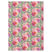 Pink Dahlia Flowers Tafelkleed (Voorkant)