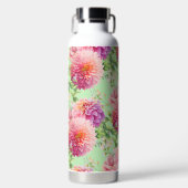 Pink Dahlia Flowers Waterfles (Voorkant)