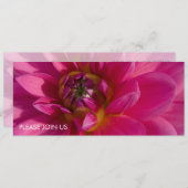 Pink Dahlia Kaart (Voorkant / Achterkant)