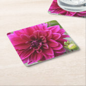 Pink Dahlia Onderzetter (Schuin)