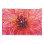 Pink Dahlia Pillowcase Kussensloop (Achterkant)