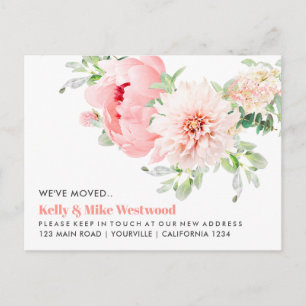 Pink Dahlia We hebben New House verplaatst Briefkaart