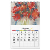 Pink Daises Floral Calendrier 2025 (Feb 2027)