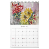 Pink Daises Floral Calendrier 2025 (Mar 2027)