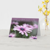 Pink Daisies carte de fête des mères (Fleur jaune)