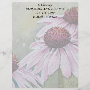 PINK DAISIES LETTERHEAD GEPERSONALISEERD BRIEFHOOFD