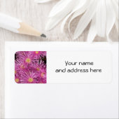 Pink Daisies Retour Adreslabels Etiket (Insitu)