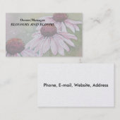 PINK DAISIES  VISITEKAARTJES (Voorkant / Achterkant)