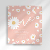 Pink Daisy 1er Invitation anniversaire