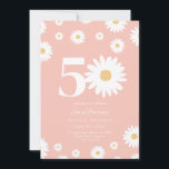 Pink Daisy 50th Birthday Invitation<br><div class="desc">🌼 Célébrez un grand jalon avec notre 50e Invitation anniversaire de marguerite! 🎉 Parfait pour honorer le 50e anniversaire d'un être aimé, cette invitation super présente de belles marguerites et une calligraphie élégante. Personnalisez-le avec tous les détails de la fête pour créer une célébration mémorable et unique. Faites de cet...</div>