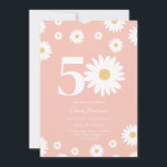 Pink Daisy 50th Birthday Invitation<br><div class="desc">🌼 Célébrez un grand jalon avec notre 50e Invitation anniversaire de marguerite! 🎉 Parfait pour honorer le 50e anniversaire d'un être aimé, cette invitation super présente de belles marguerites et une calligraphie élégante. Personnalisez-le avec tous les détails de la fête pour créer une célébration mémorable et unique. Faites de cet...</div>