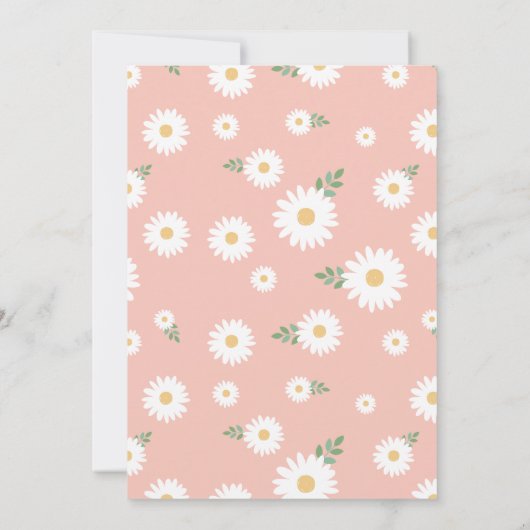 Pink Daisy 60th Birthday Invitation (Dos)