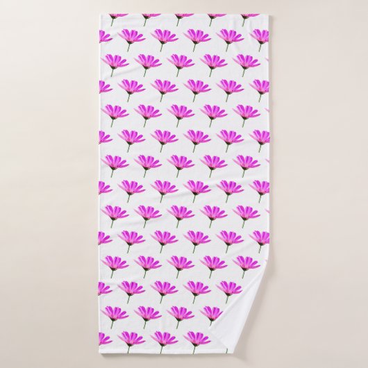 Pink Daisy Badhanddoek (Badhanddoek)