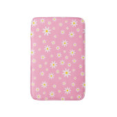 Pink Daisy Bath Mat (Voorkant Verticaal)