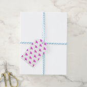 Pink Daisy Cadeaulabel (Met Touw)
