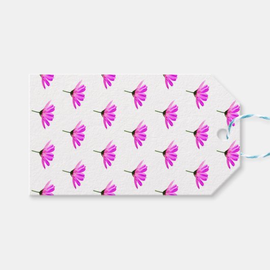 Pink Daisy Cadeaulabel (Voorkant (Horizontaal))