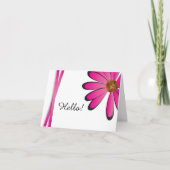 Pink Daisy Design Bedankkaart (Voorkant)