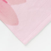 Pink Daisy Fleece Deken (Hoek)