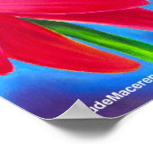 Pink Daisy Flower Art Giclee - Affiche (Coin)