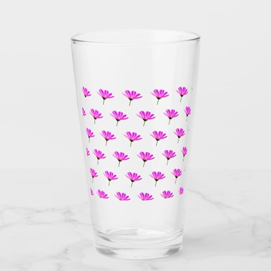 Pink Daisy Glas (Voorkant)