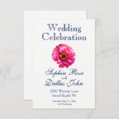 Pink Daisy Kaart (Voorkant / Achterkant)