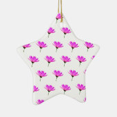 Pink Daisy Keramisch Ornament (Rechts)