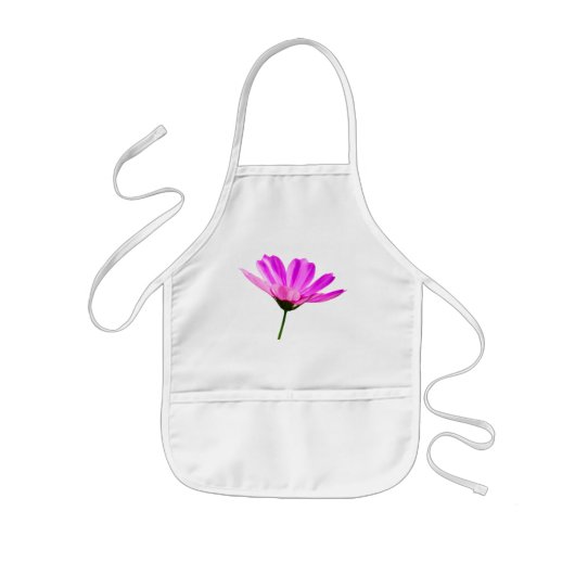 Pink Daisy Kinder Schort (Voorkant)
