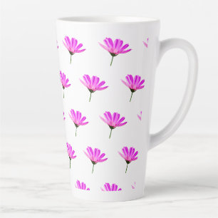 Pink Daisy Latte Mok