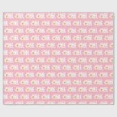 Pink Daisy Little Miss ONEderful 1st Birthday Cadeaupapier (Vlak)