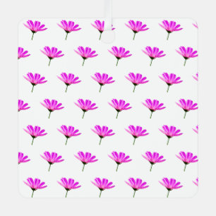 Pink Daisy Metalen Ornament