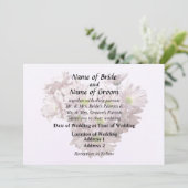 Pink Daisy Mums Heart Kaart (Staand voorkant)