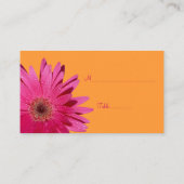 Pink Daisy Orange Special Occasion Carte Place (Dos)