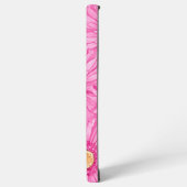 Pink daisy pattern - large samsung galaxy hoesje (Linkerkant)