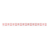Pink Daisy Pattern Ribbon - Cute Floral Satin  Lint (Voorkant)