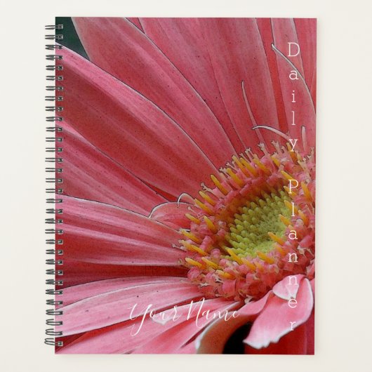 Pink Daisy Photo Daily Planner - HAMbWG (Devant)