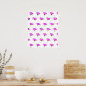 Pink Daisy Poster (Keuken)