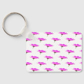 Pink Daisy Sleutelhanger (Achterkant)