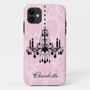 Pink Damask Chandelier iPhone 5Hoesje-Mate iPhone 11 Hoesje