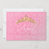 Pink Damask Sweet 16/ tiara/ invitations (Devant)