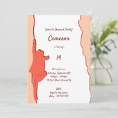 Pink Dance 14th Birthday Party Invitation (Debout devant)